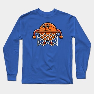 Basketball kid in the hoop Long Sleeve T-Shirt